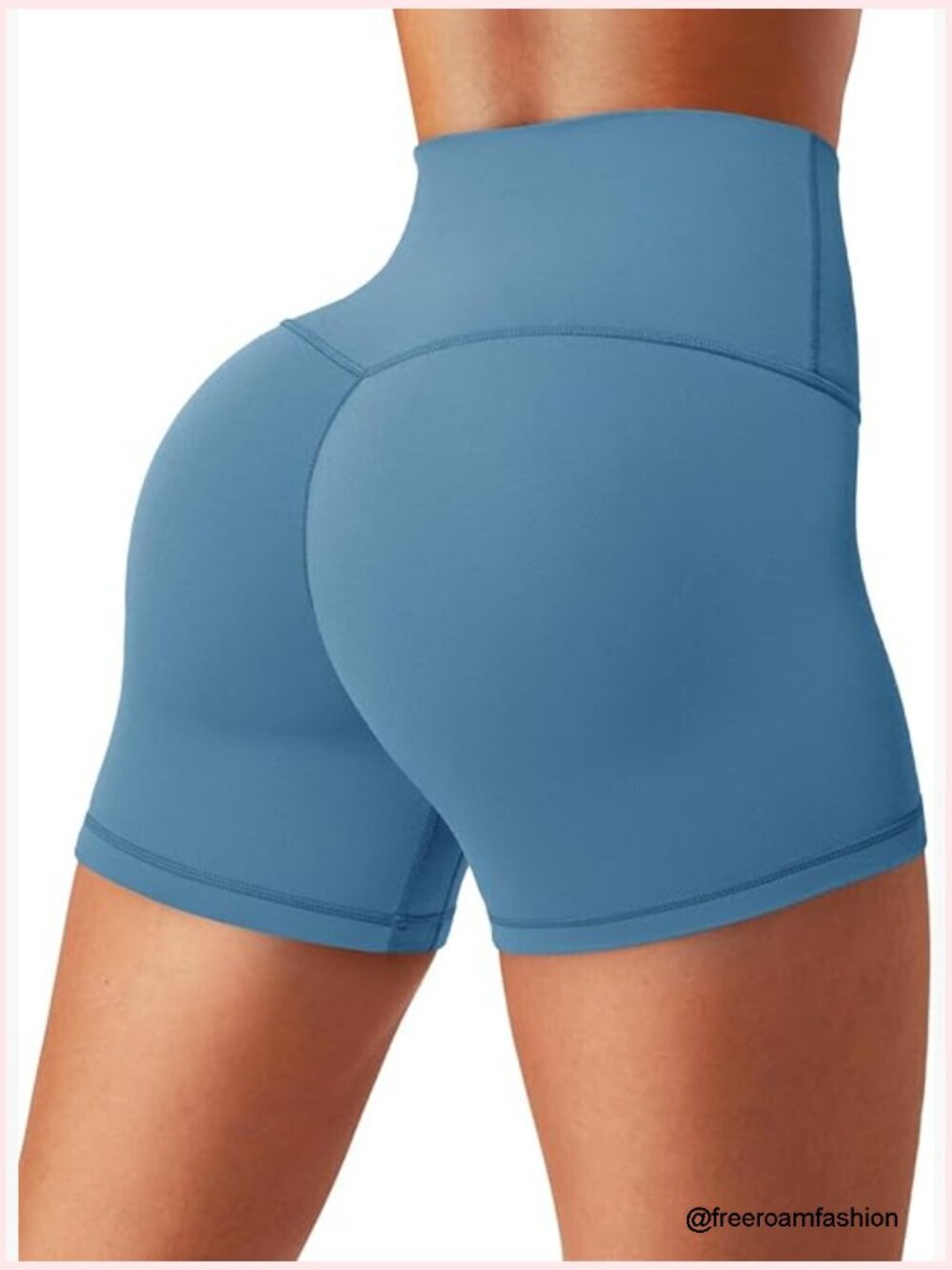 Buttery Soft 4" High Waisted Biker Shorts with Hidden Scrunch - Picture 1 of 6